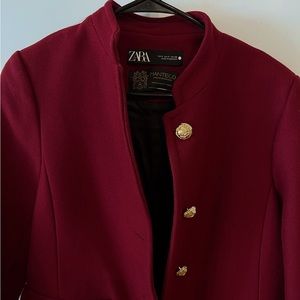 Zara wool coat with gold buttons